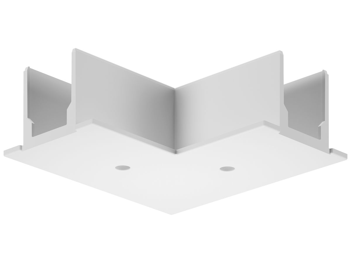 EB-Blindabdeckung Sylvania OneTrack L-Einspeiser Polycarbonat 100×100mm weiss