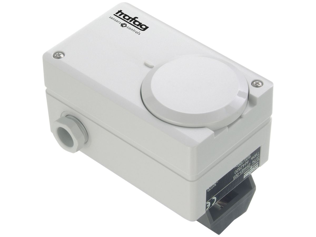 Anlage-Thermostat Trafag IP54 grau, MSP95 5…95°C, Innenverstellung