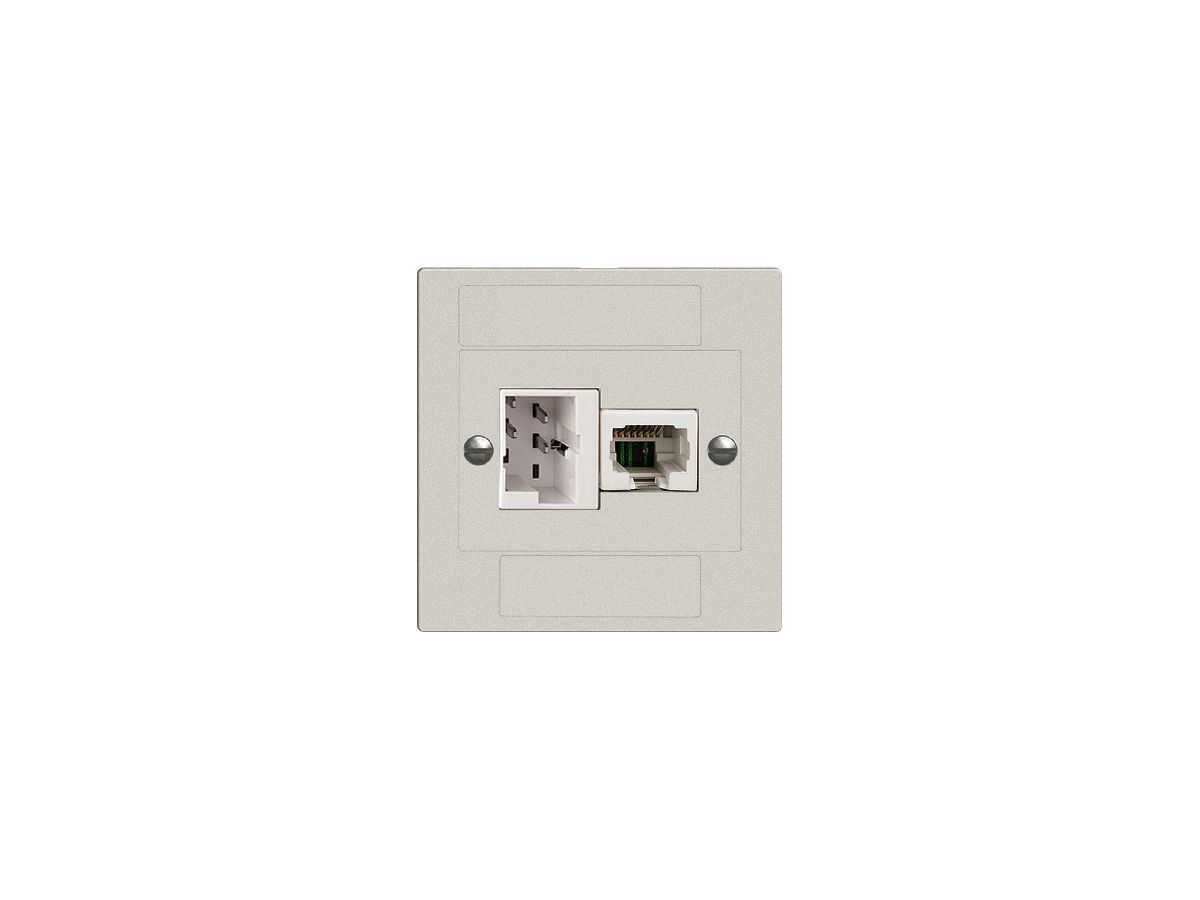 UP-Dose xDSL RJ45/TT83 hellgrau ITplus EDIZIOdue mit Filter