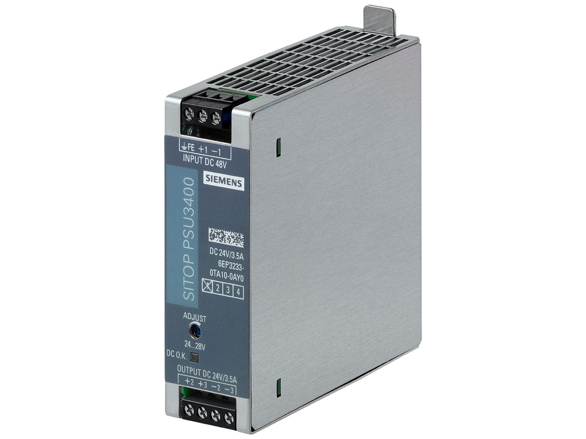 Stromversorgung Siemens SITOP, IN: 48VDC, OUT: 24VDC/3.5A
