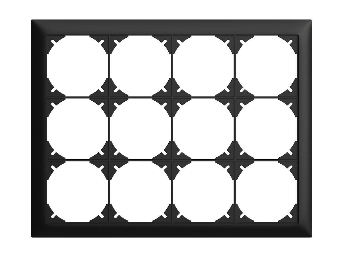 UP-Kopfzeile EDIZIOdue 3×4 schwarz