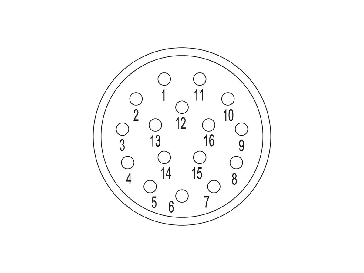Buchse Weidmüller SAI-M23-BE-16 Crimpanschluss M23 16L