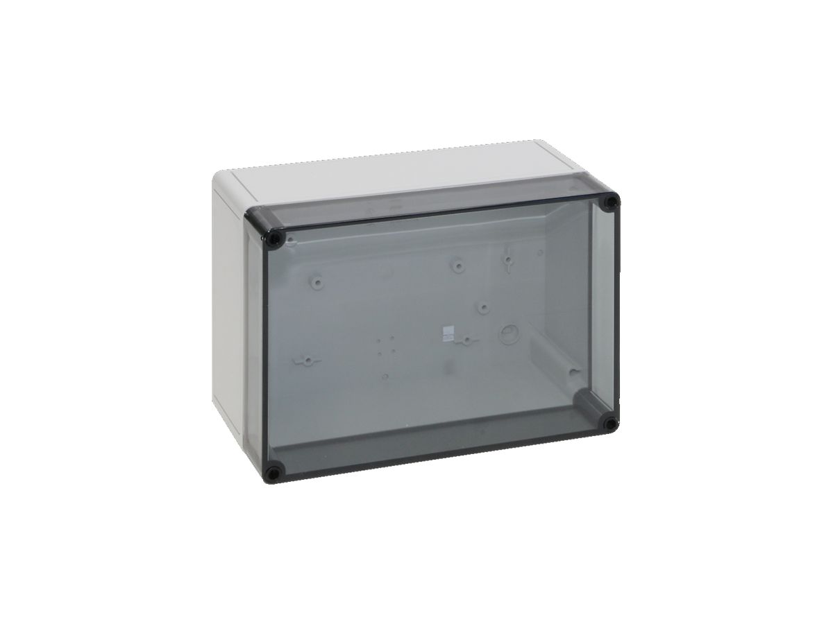 Apparategehäuse Rittal PK 254×180×111mm grau transparent