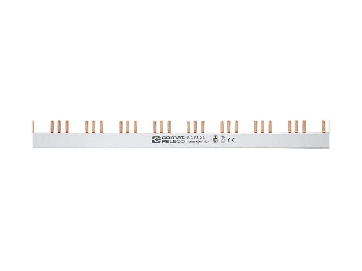 Phasenschiene ComatReleco RIC-PS-2-3, 3-polig (3L), Brückung 2/4/6, 2×17.5mm