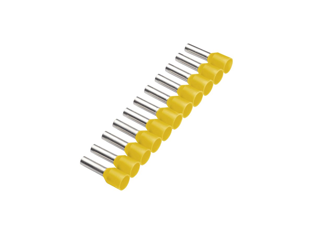Aderendhülse Cimco 1mm² 8×14mm Kupfer PP gelb Bandware