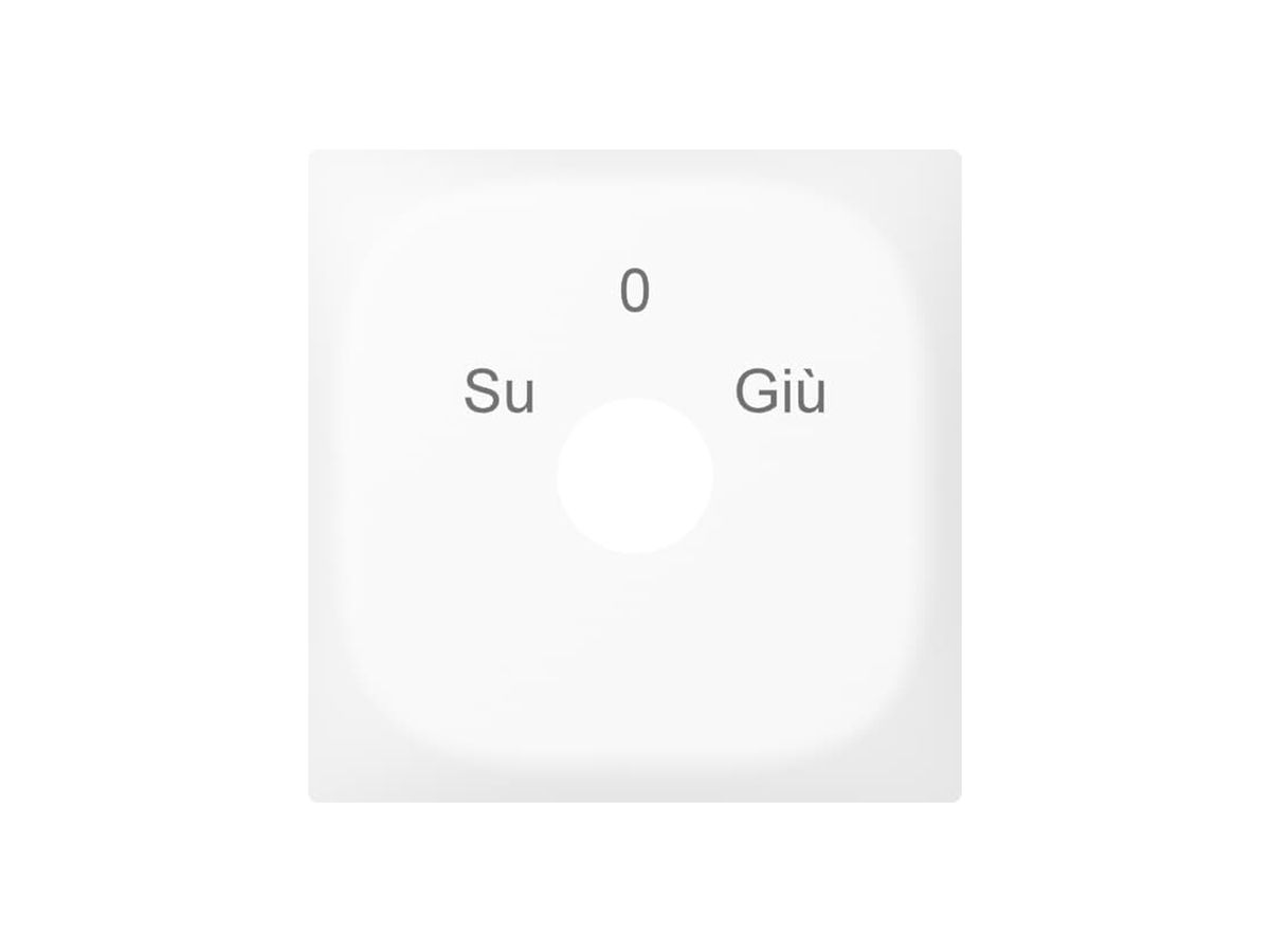Frontrahmen SIDUS mit Gravur weiss
