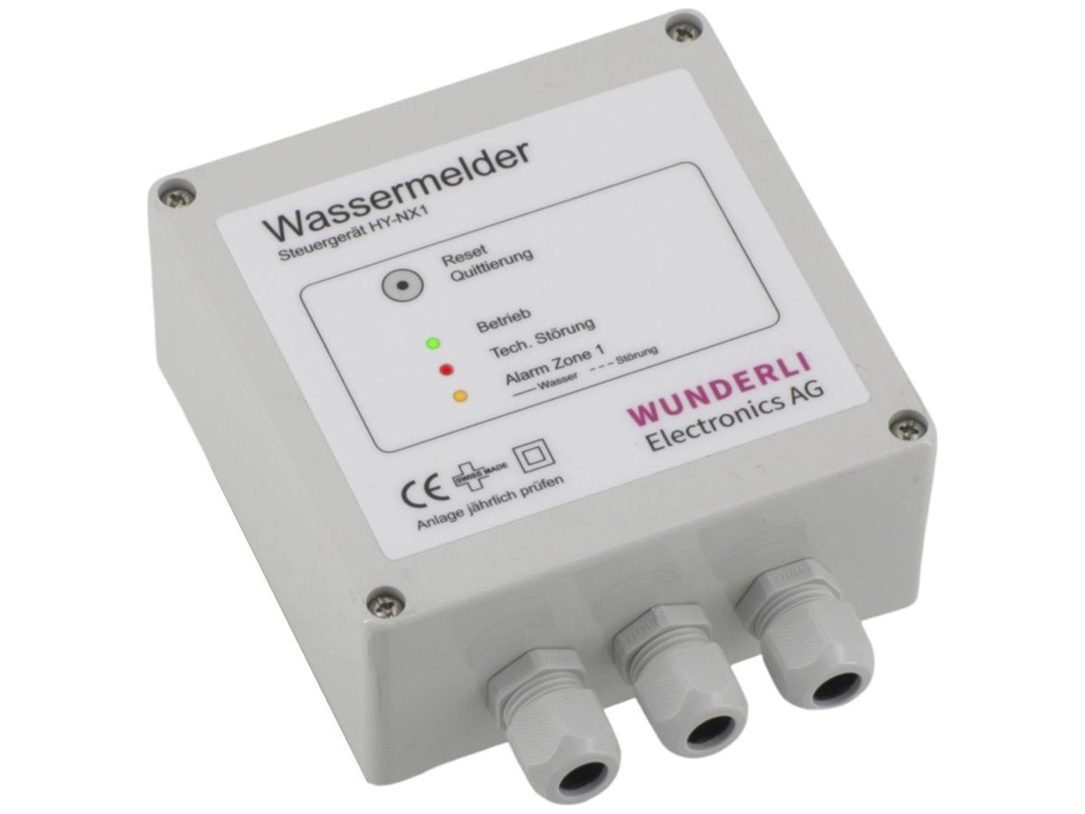 Steuergerät für Wassermelder 1 Zone HY-NX1 20…60V DC 2U 250V/10A