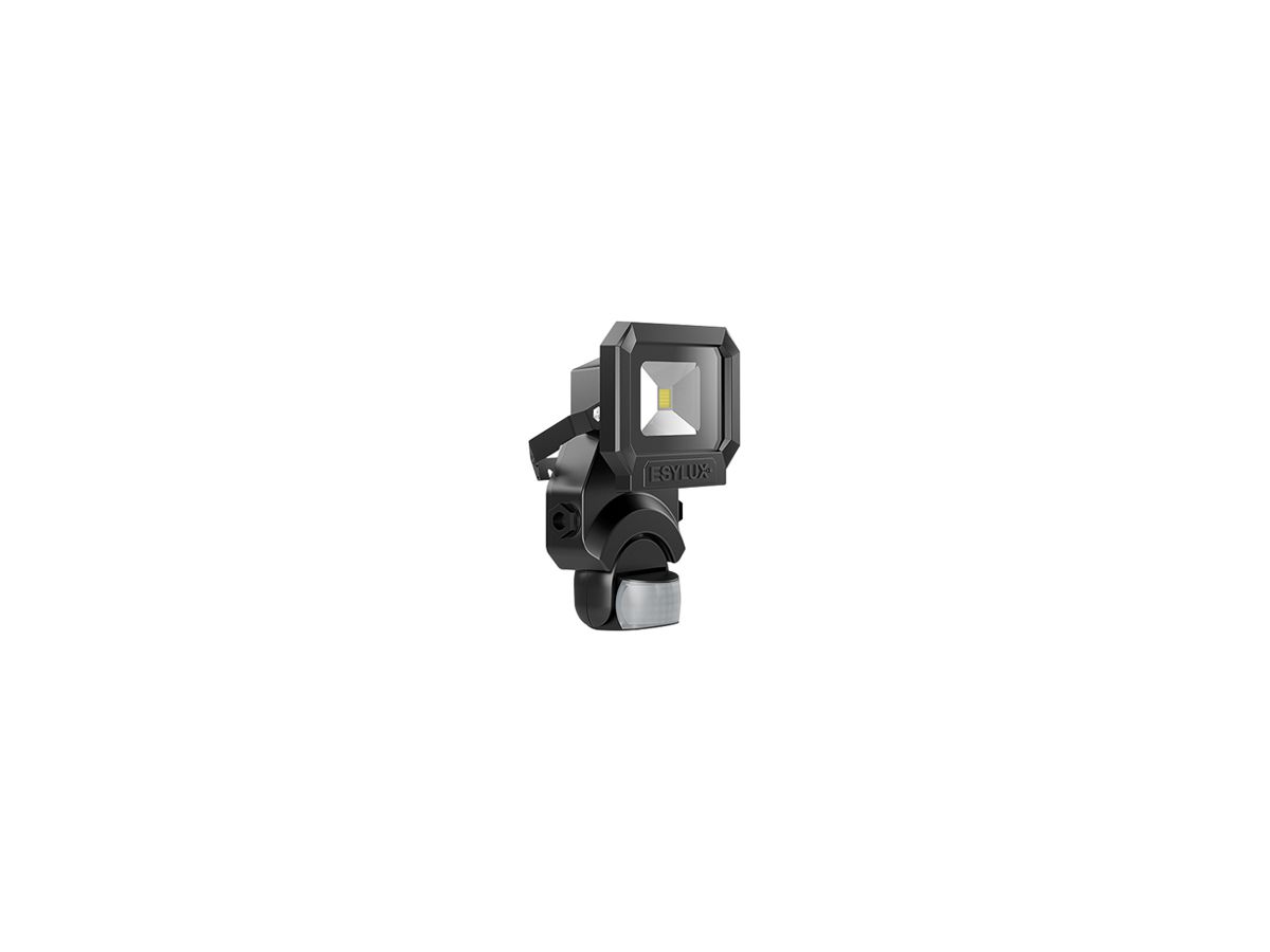 LED-Strahler ESYLUX AFL SUN, 10W 3000K 800lm 133×75×210mm IP65, schwarz