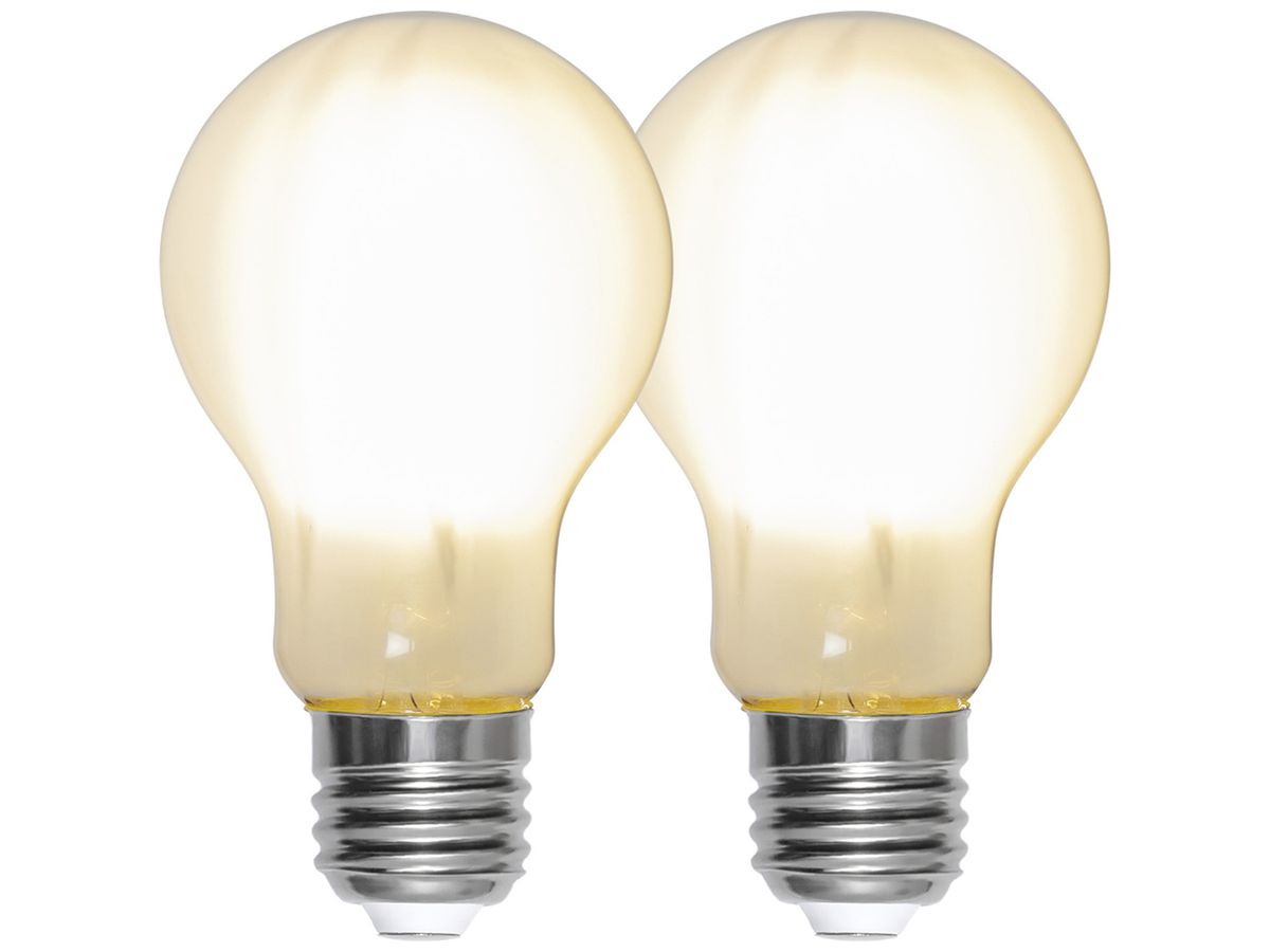 LED-Lampe E27 7W 806lm 2700K opal Ø60×108mm Duo Pack