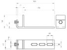 Befestigungsklemmstück Bettermann 20×166mm tauchfeuerverzinkt