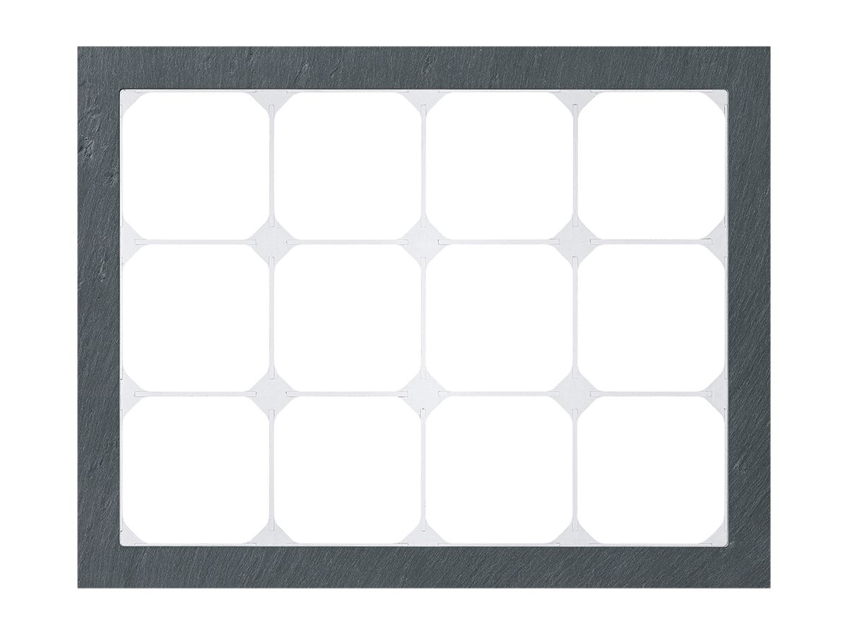 Abdeckrahmen KAL.art 3×4 214×274mm Schiefer schwarz