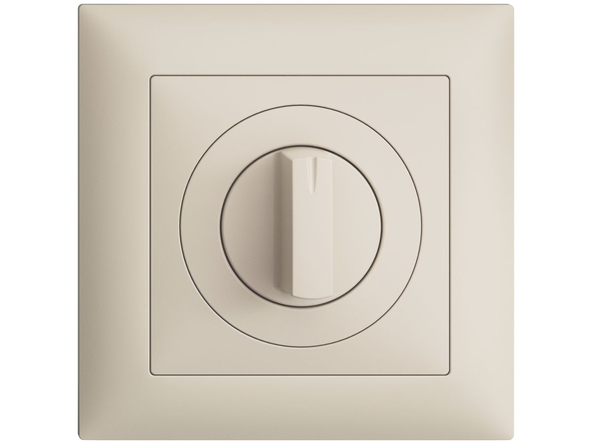 UP-Frontset, EDIZIOdue crema 88×88mm für Drehschalter