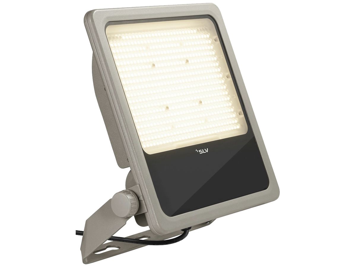 LED-Strahler SLV FLOODLIGHT 200W 30800lm 830 IP66 105° 458×387×65mm grau