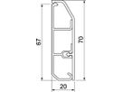 Sockelleistenkanal Bettermann SL Set 20×70 9010, PVC, reinweiss, 9010