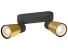 Spot SLV PURI 2.0 Dome CW GU10 2×6W DIM 150×42×138mm schwarz/gold