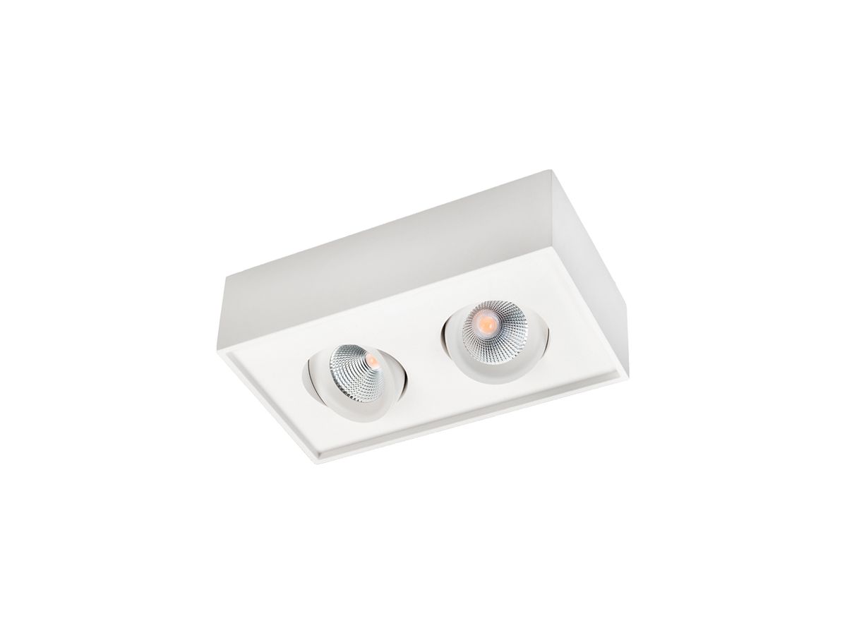 AP-LED-Downlight SG Cube 16W 1160lm 2700K WB DIM 231×132×65mm weiss