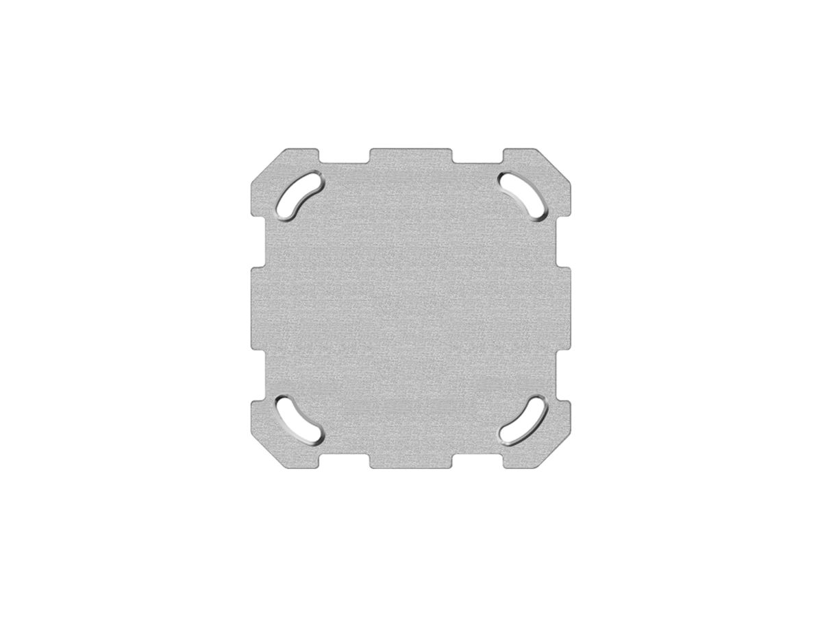 Befestigungsplatte Gr.I 77×77mm ohne Bohrung mit 4 Bef.-löchern