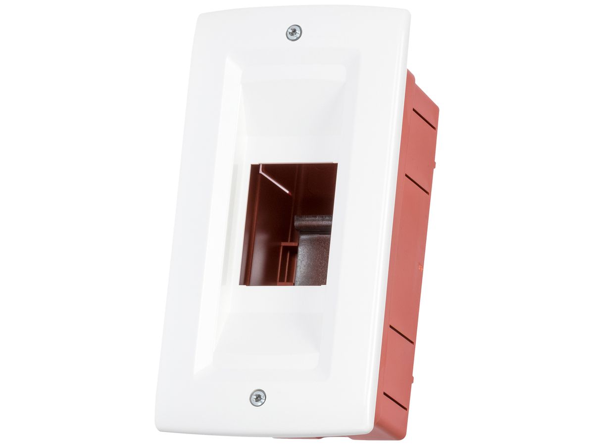 UP-Kleinverteiler Gewiss 40 CDI 1-reihig 2TE Tür IP40 83×160×82mm