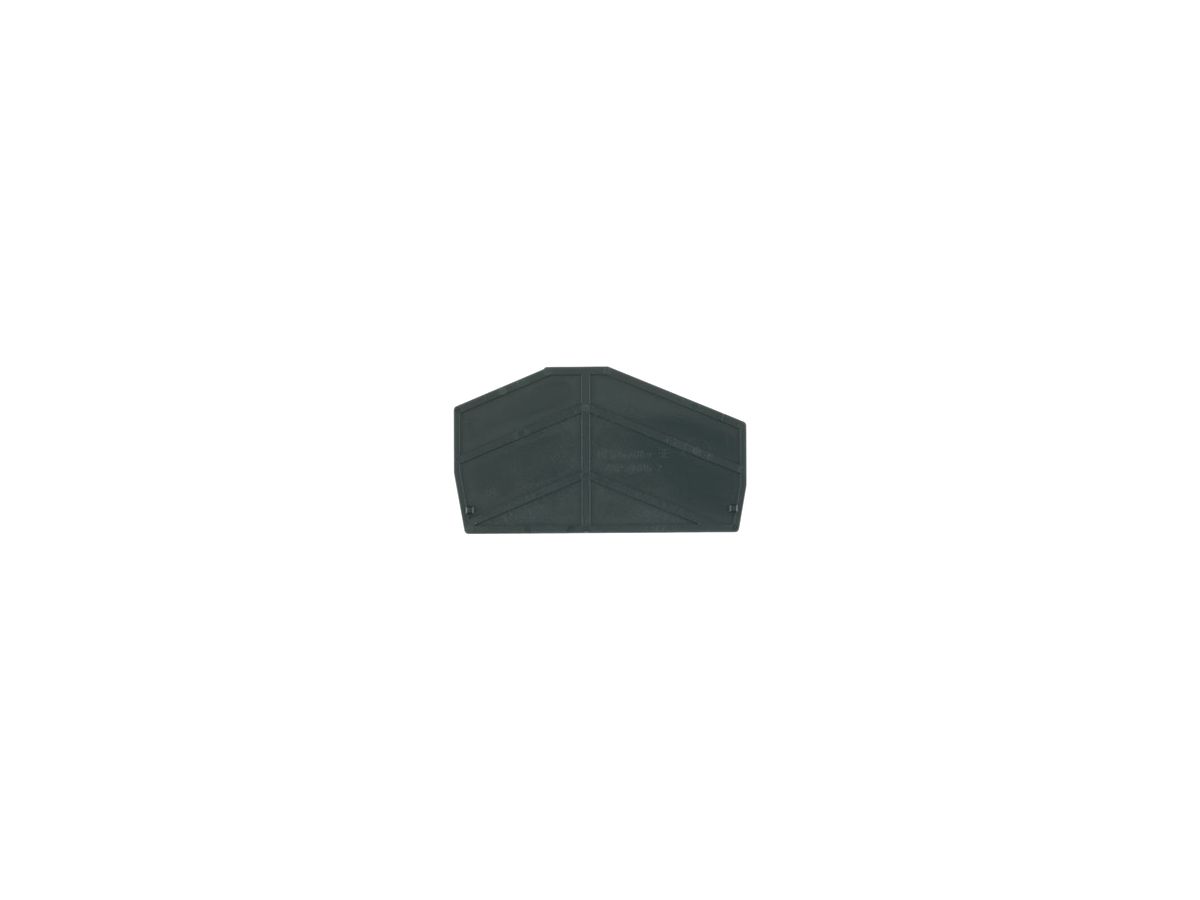 Abschlussplatte Weidmüller ZAP ZDU6-2 67.95×2mm schwarz