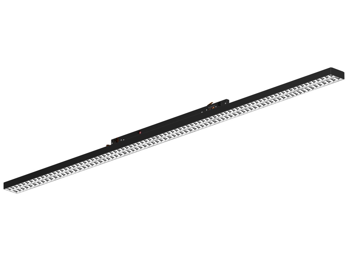 LED-Anbauleuchte DOTLUX LINEAtrack 60W 10220lm 4000K Ad3Ph 1.5m schwarz 80°
