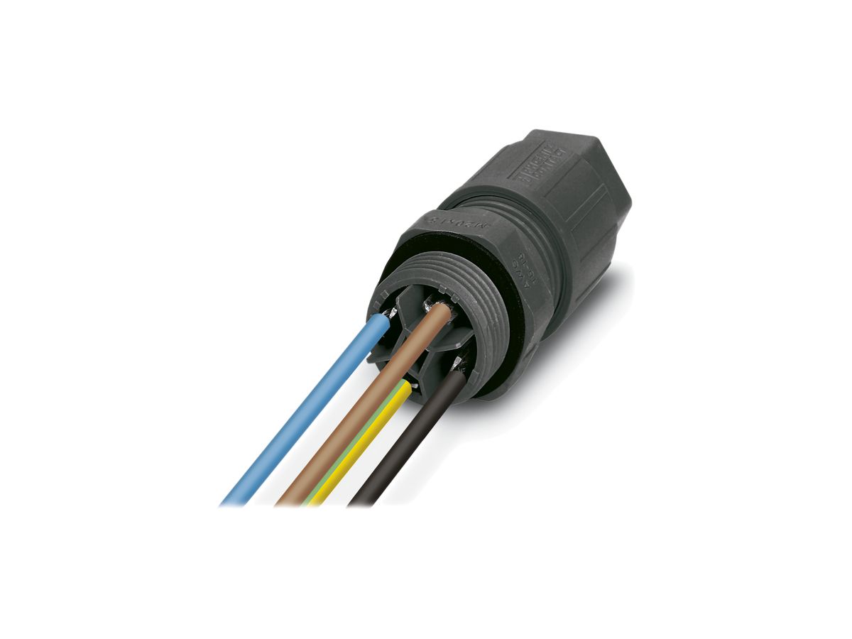 Wanddurchführung QUICKON 4L 0.75…1.5mm² mit Kabel 0.1m