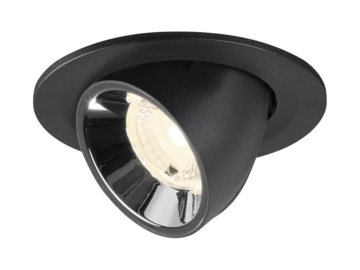 LED-Downlight SLV NUMINOS GIMBLE S 6.7W 1050lm 4000K MB DALI Ø90 sz/cr