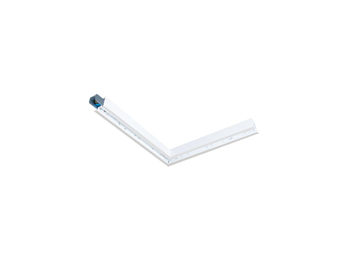EB-LED-Deckenleuchte SG Lineal recessed Corner 17W 1970lm 840 DALI 642mm weiss