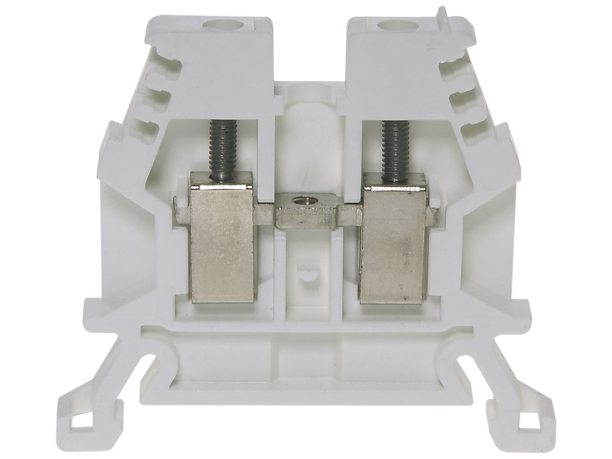 Durchgangs-Reihenklemme Woertz 0.5…2.5mm² 24A 1000V Schraubansch.2×1 TH35 weiss