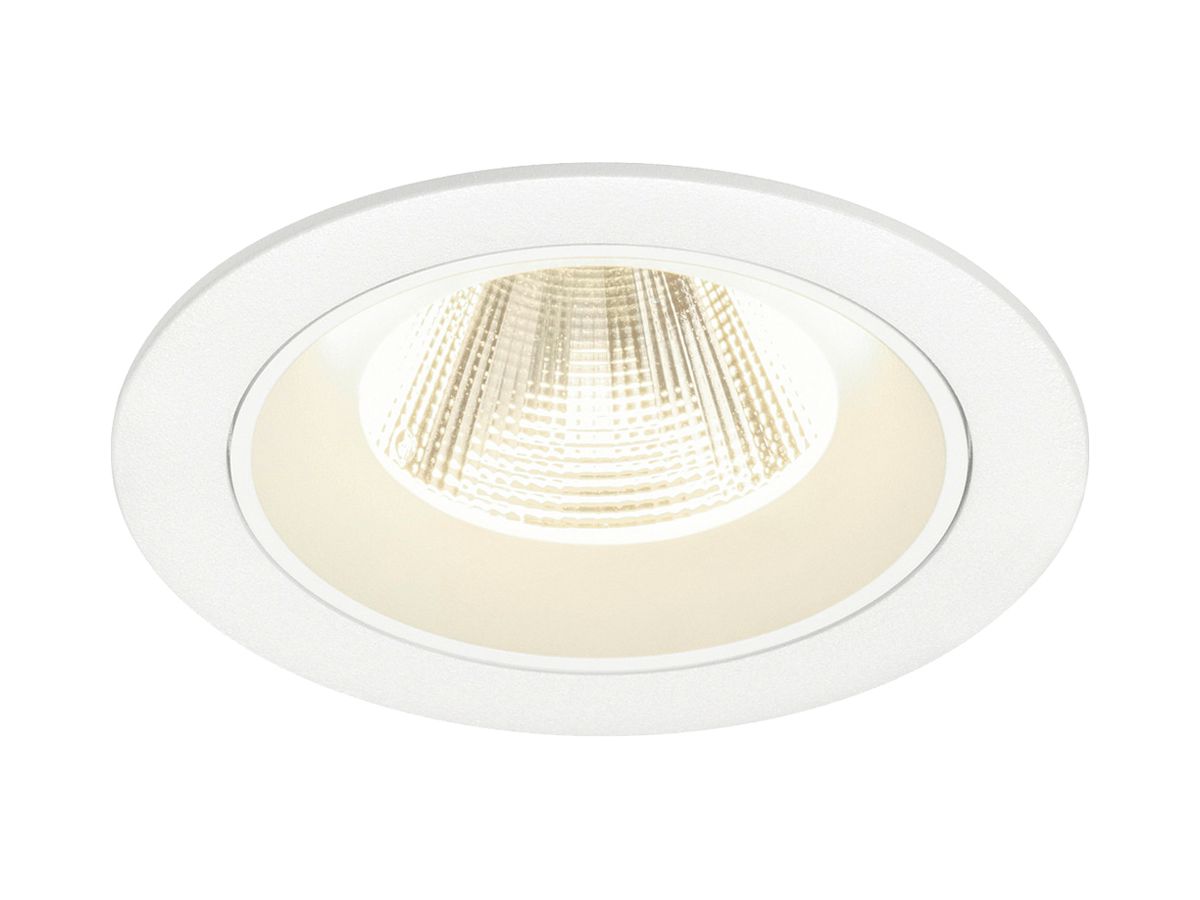 EB-LED-Deckenleuchte SLV NUMINOS M 12W 1900lm 4000K NB DALI DIM Ø105×68mm ws