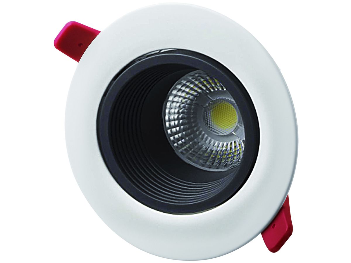 EB-LED-Downlight DOTLUX CIRCLEcomfort 6.5W 2700K schwarz-weiss