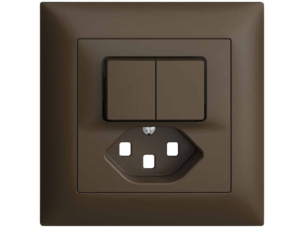 UP-Frontset EDIZIOdue T23 coffee 88×88mm für Kleinkombi