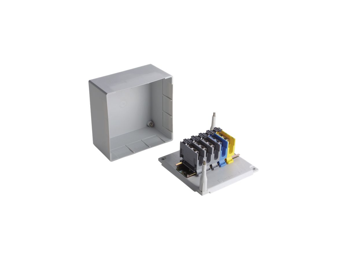AP-Abzweigdose Woertz leer 78×78×44mm hellgrau