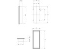 UP-Gehäuse Siedle, Kunststoff, 100×300×50mm, grau