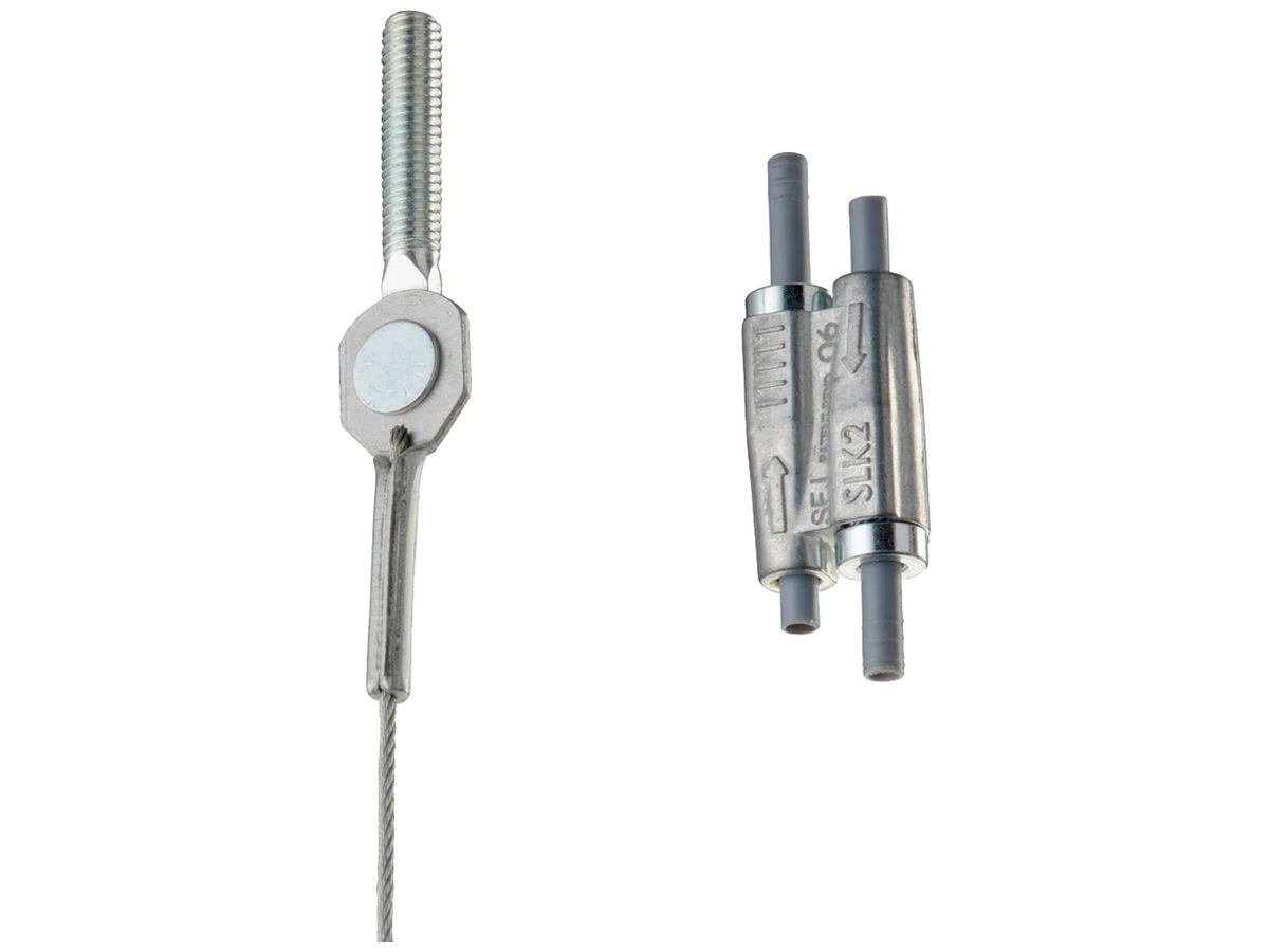 Aufhängung CADDY SPEED LINK SLK, Gewindeanschluss, 1.5mm, L=1m, Stahl, M6