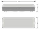 LED-Anbauleuchte LEDVANCE BLKH COMP HF EM 3h 11W 840lm 4000K IP65 weiss