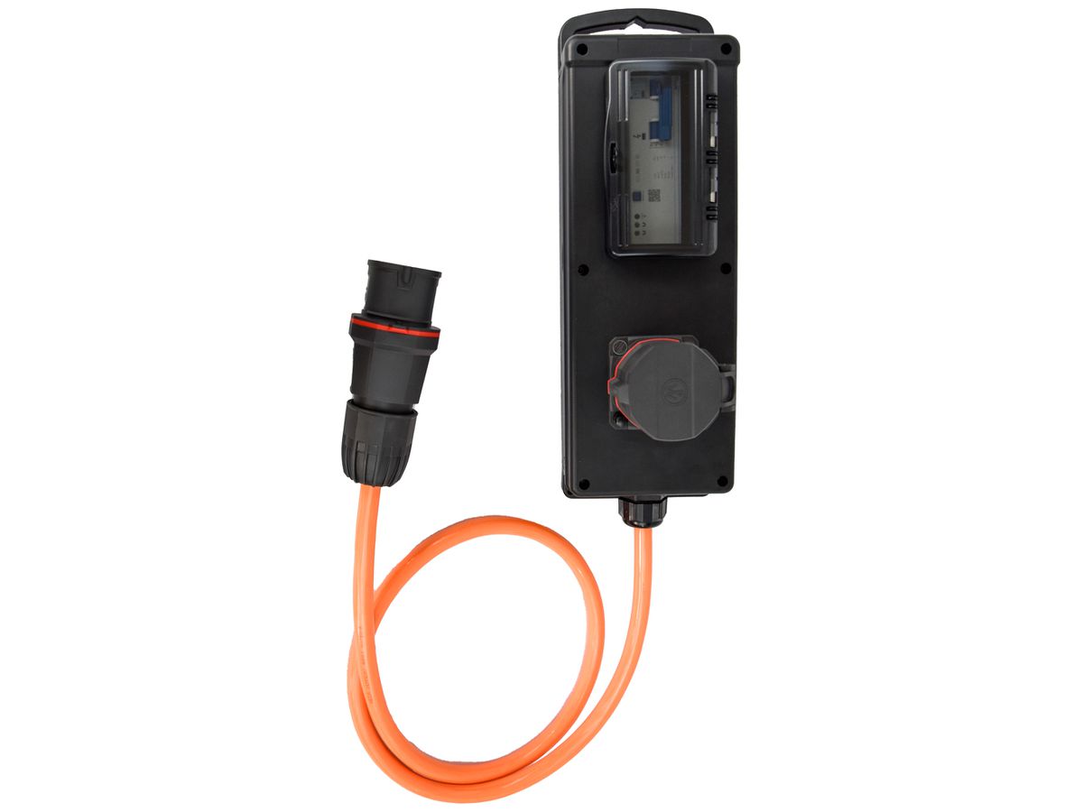 Stromverteiler Protection-Box PRCD-B T841 1×32A 5p 400 V CEE32 IP54 2m