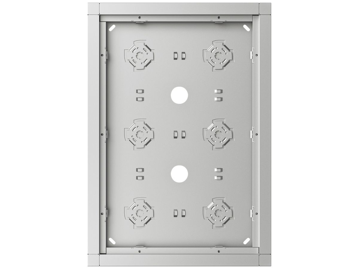 AP-Gehäuse Siedle 6× 232×332×36.5mm silber