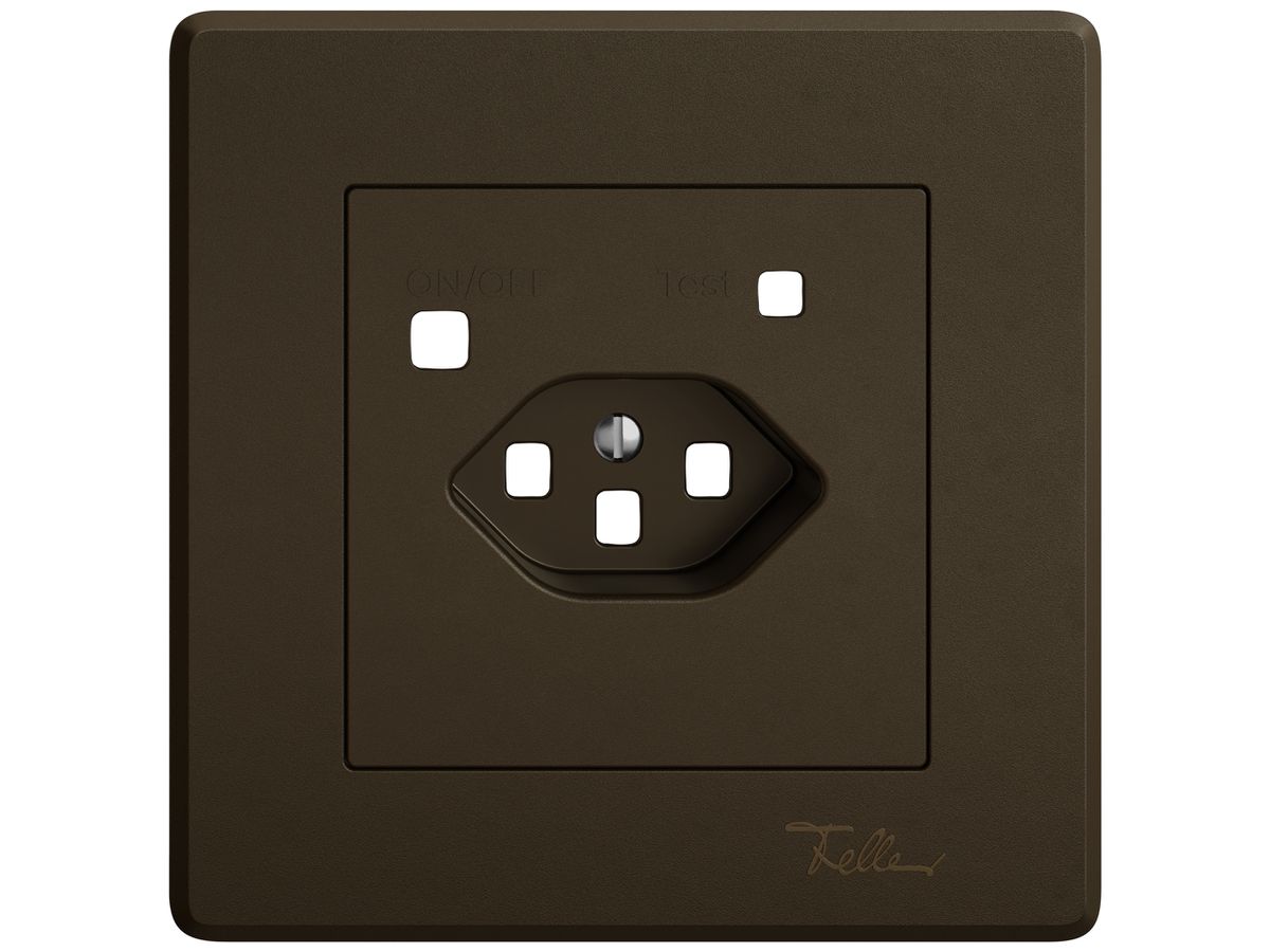 UP-Montageset EDIZIO.liv SNAPFIX® für Fehlerstrom-Schutzsteckdose T23 br