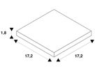 X-Verbinder SLV für 1-Phasen Stromschiene, weiss