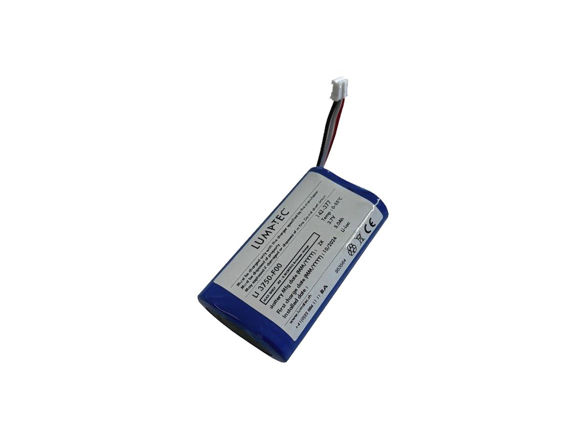 Akku Lumatec 3.7V 5000mAh Lithium-Ionen 67×38×19mm