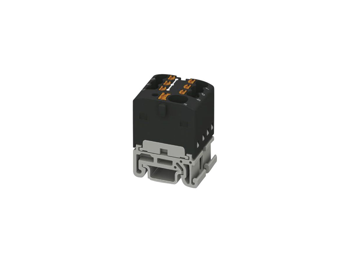 Verteilerblock PX PTFIX 4/6X1.5-NS15A BK