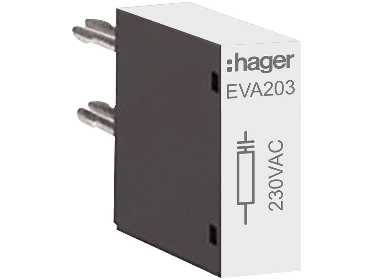 RC-Glied Hager 230VAC zu Schütze EV040…EV095, EVN063…EVN200