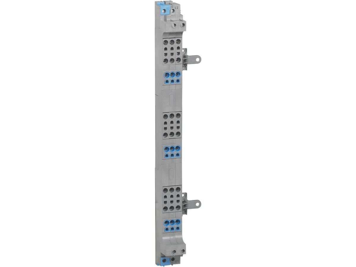 Kammschiene VX3 3PN 63A für Gehäuse mit 3 DIN-Schienen