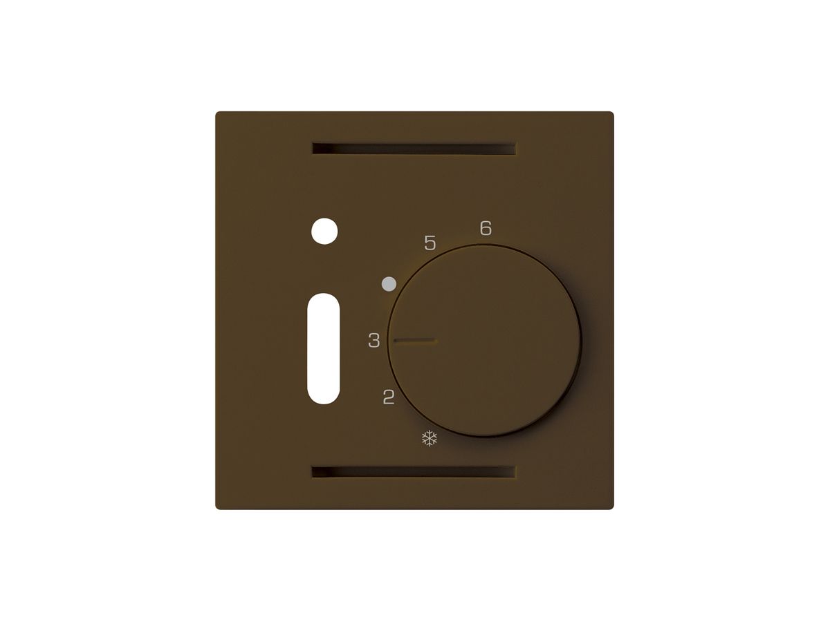 UP-Frontset kallysto braun für Raumthermostat mit Schalter
