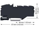 Verteilerblock WAGO TOPJOB S 1P 76A 1×Eing 16mm² 6×Ausg 4mm² sz
