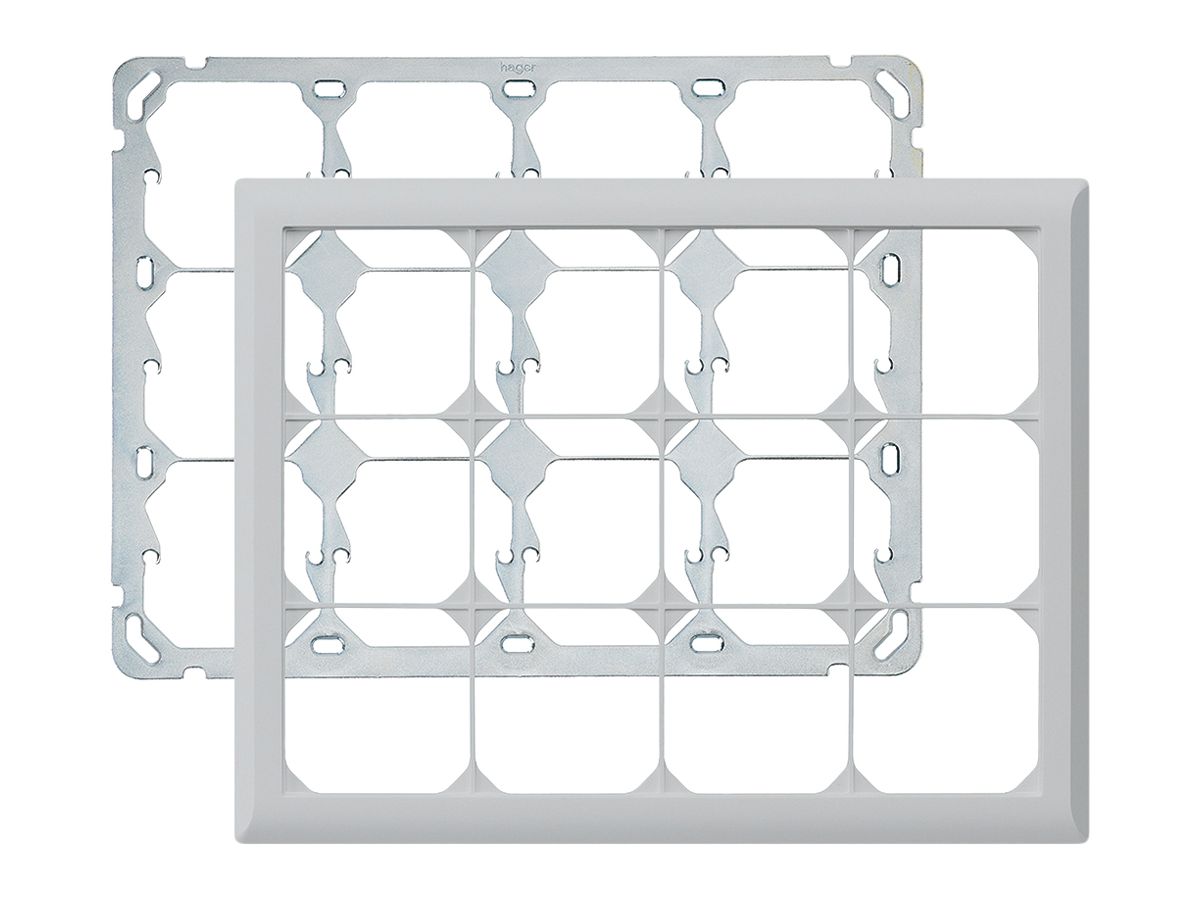 UP-Kopfzeile kallysto.line 3×4 hellgrau horizontal