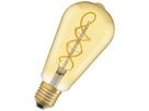 LED-Lampe LEDVANCE Vintage Edison E27 4W 300lm 2000K Ø64×143mm klar Gold