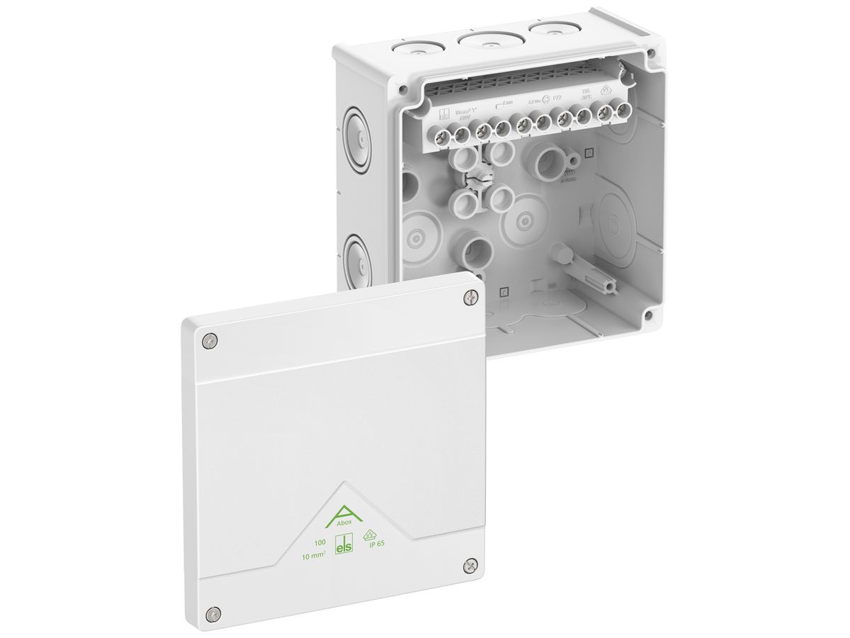 AP-Abzweigdose Spelsberg Abox 100-10²/w 152×152×80mm IP66 ws