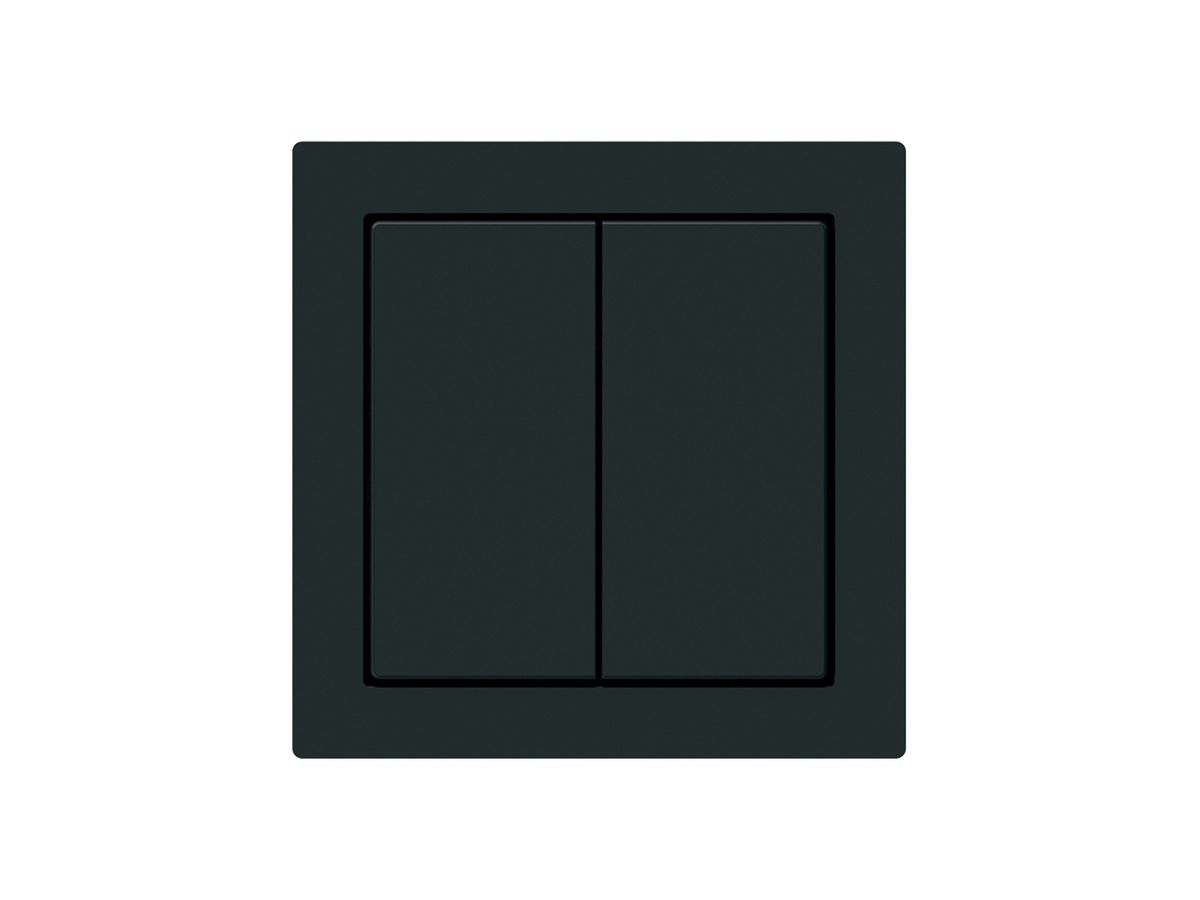 KNX-Taster Hager BA kallysto A 2-fach 60×60mm schwarz