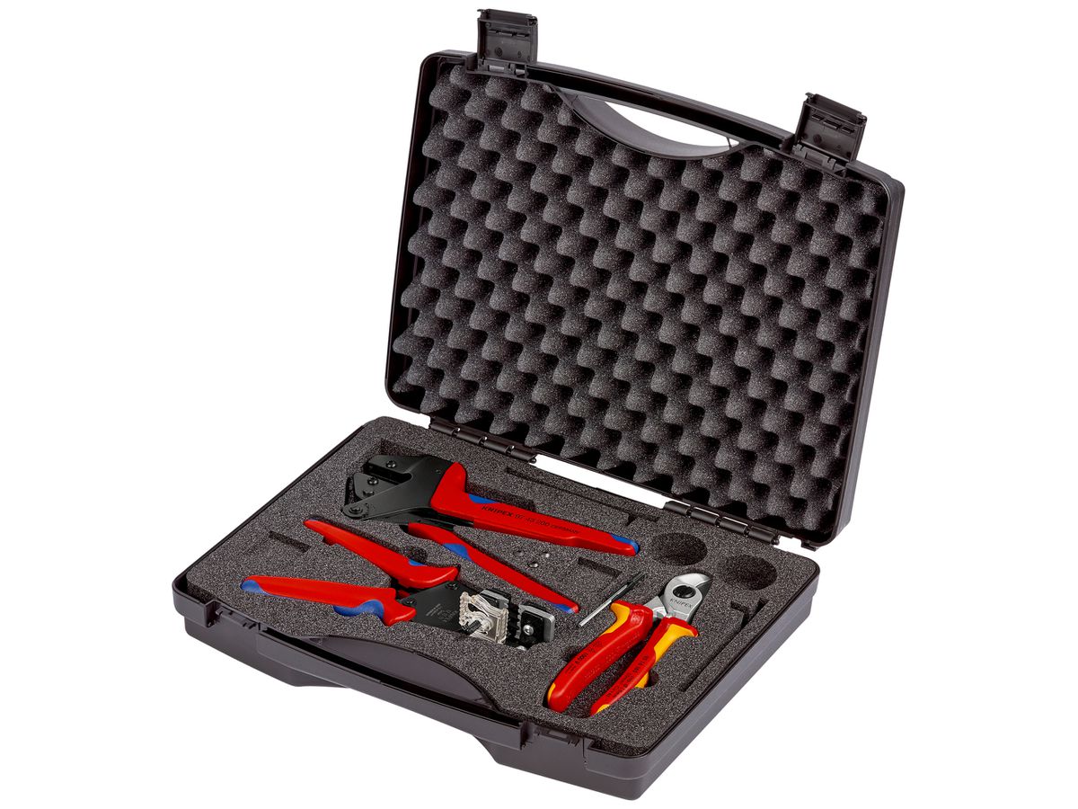 Werkzeugkoffer KNIPEX für PV ohne Crimpeinsätze